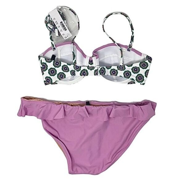 J. Crew Underwire Ruffle Hipster Bikini Size 32C Top and S Bottom NWT - Picture 6 of 6